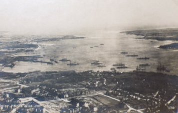 Foto 1918 Flotte in der Kieler Bucht