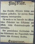 Flyer containing governor's appeal to the officers