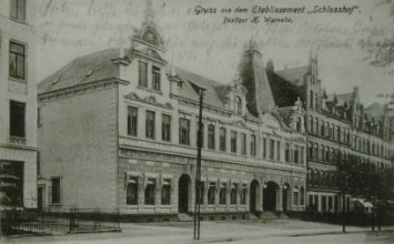 Postkarte Schlosshof 1910